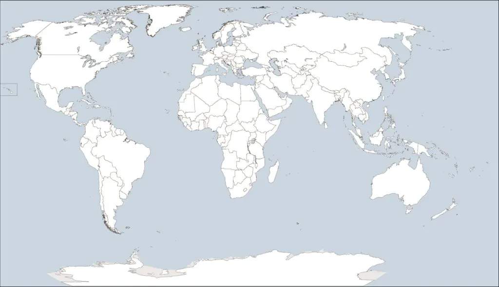 World Map without Names