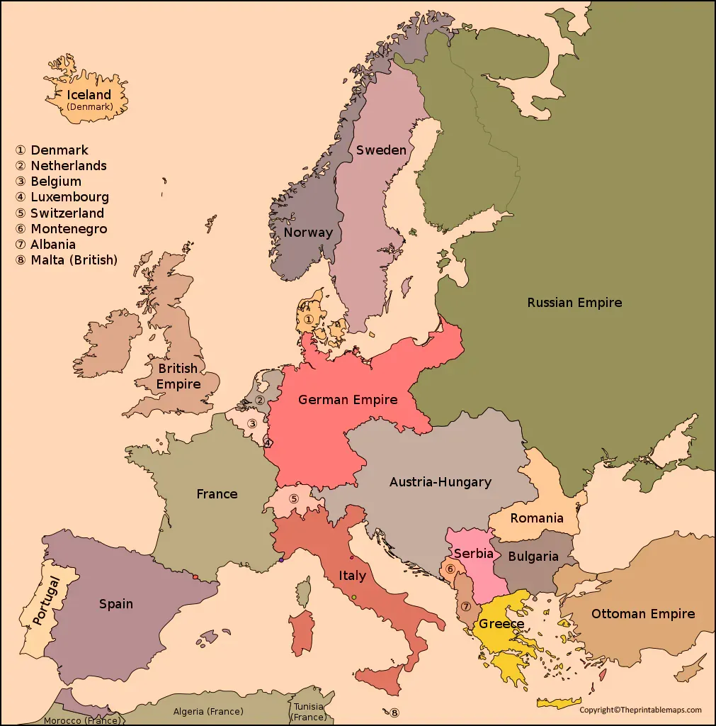World War I Map