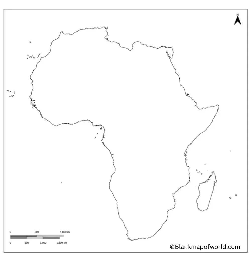 Blank Map of Africa