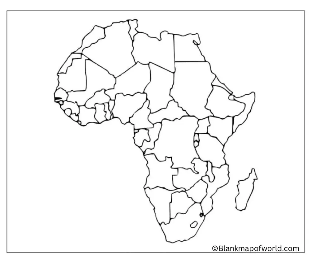 Blank Map of Africa