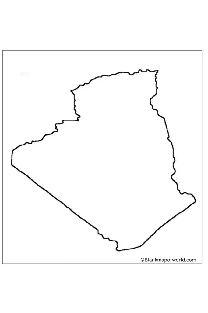 Blank Map of Algeria