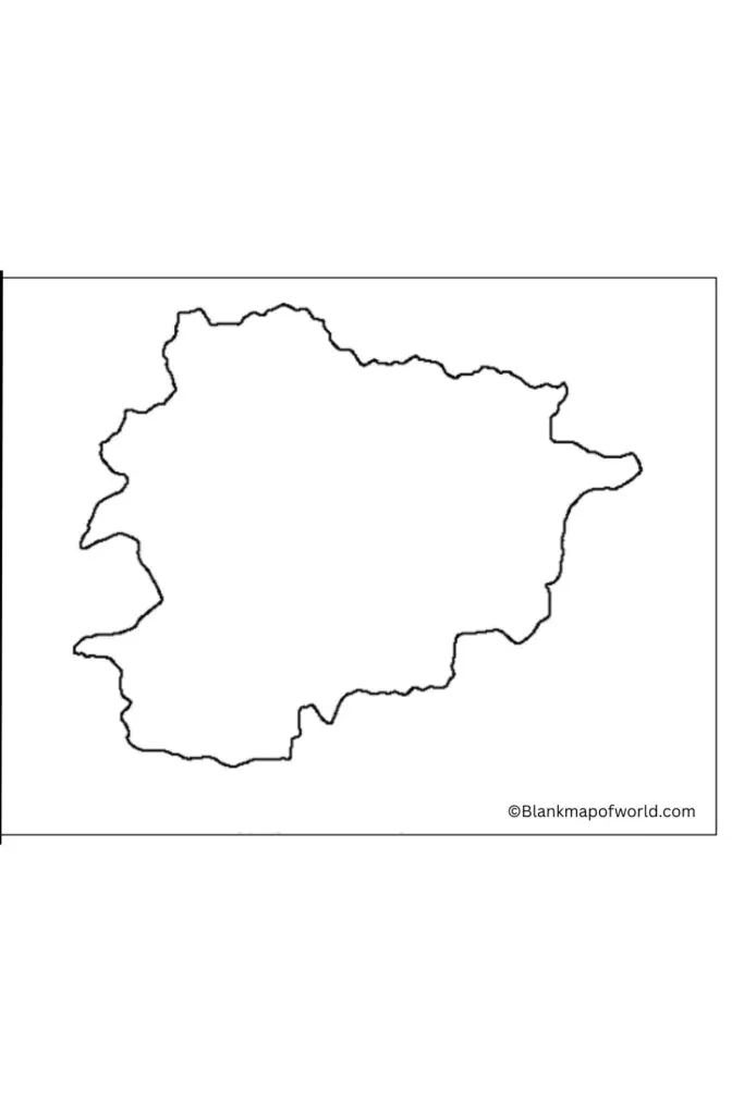 Blank Map of Andorra