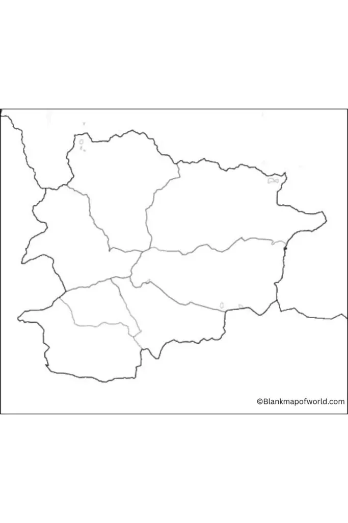 Blank Map of Andorra