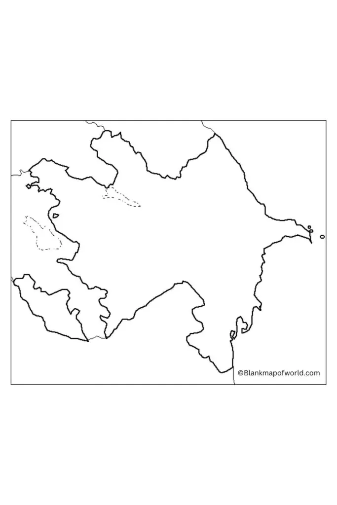 Blank Map of Azerbaijan