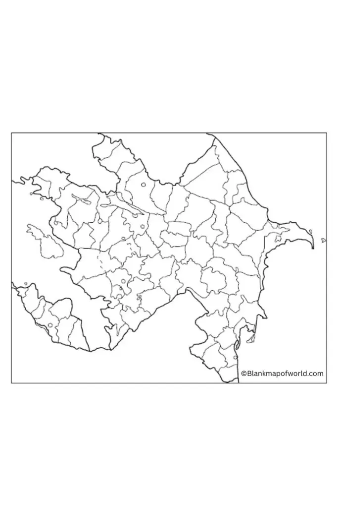Blank Map of Azerbaijan