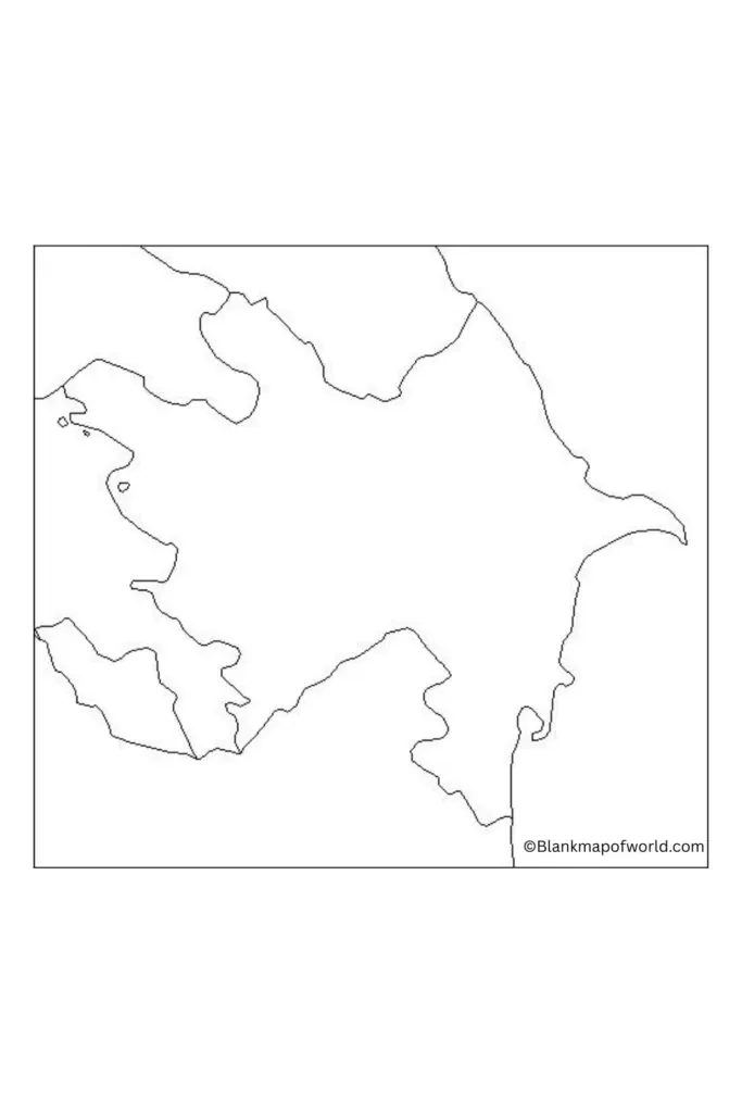 Blank Map of Azerbaijan