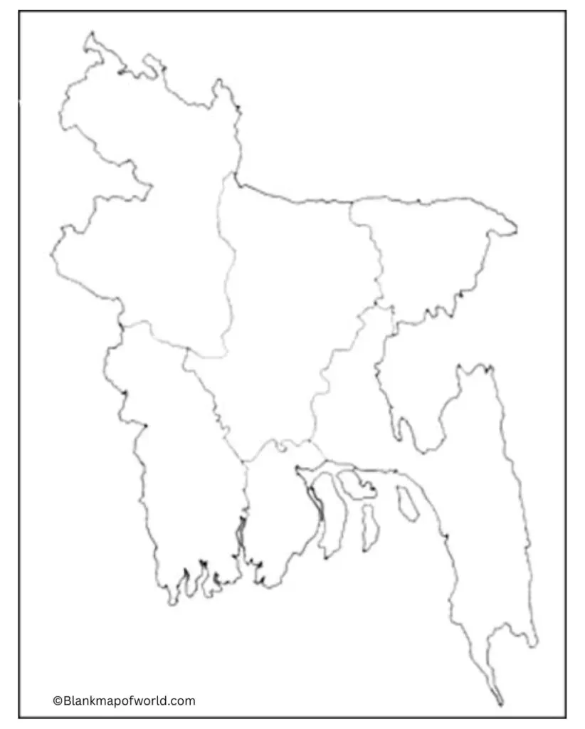 Blank Map of Bangladesh