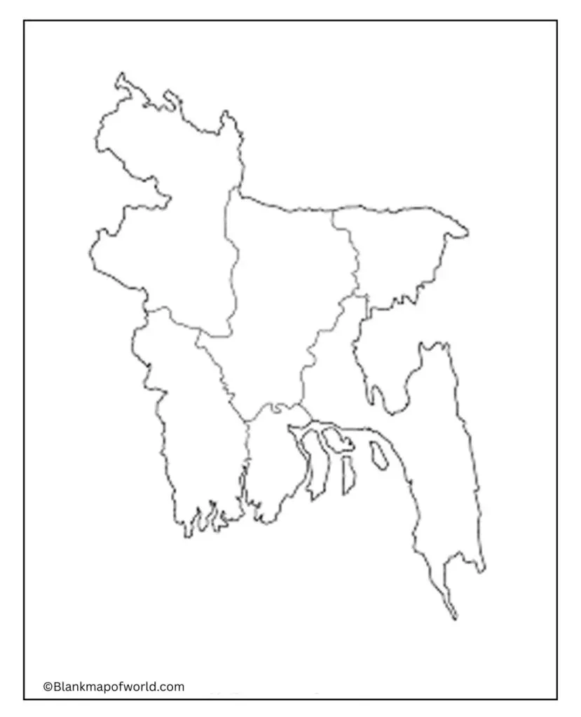 Blank Map of Bangladesh