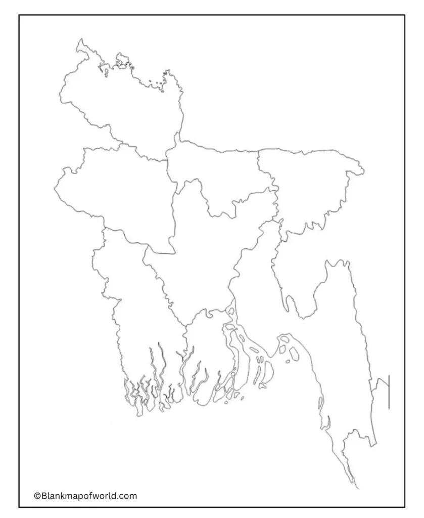 Blank Map of Bangladesh