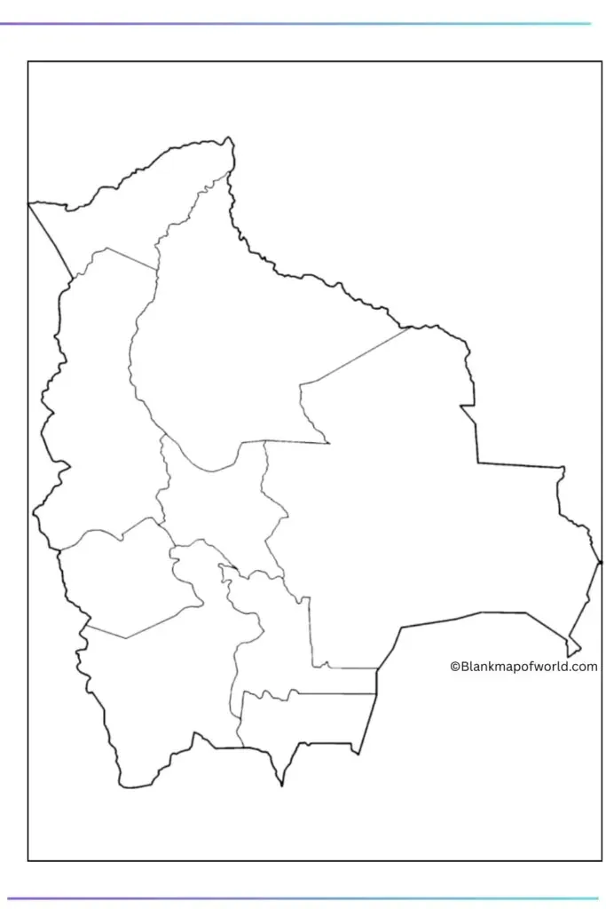 Blank Map of Bolivia