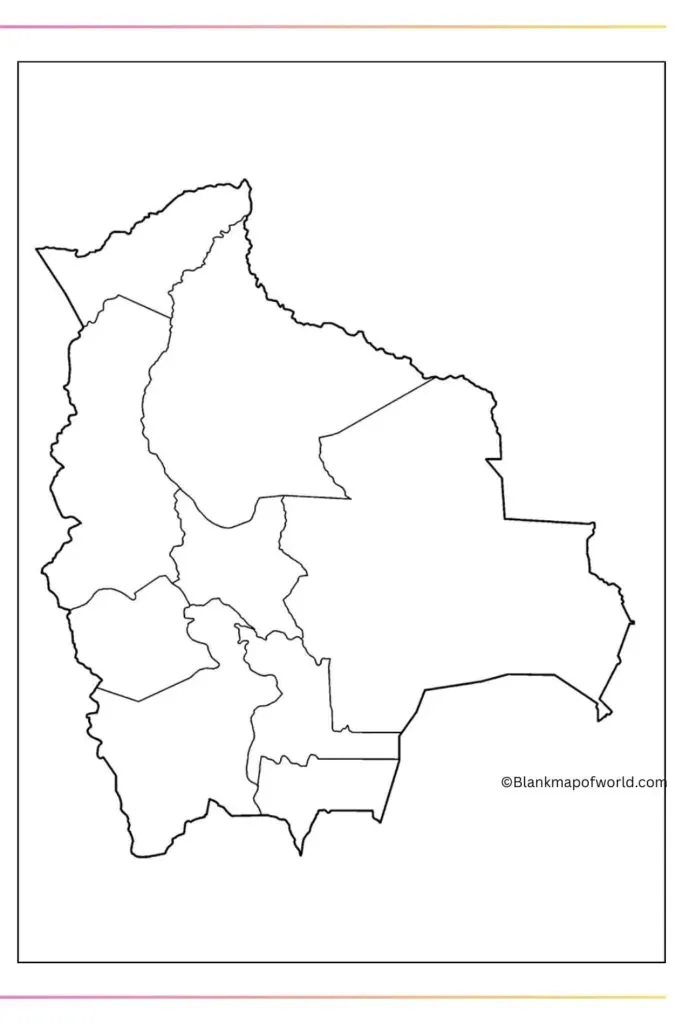 Blank Map of Bolivia
