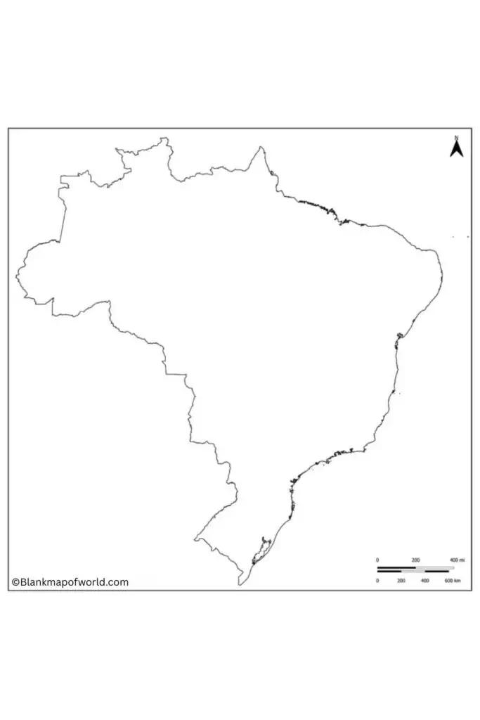 Blank Map of Brazil