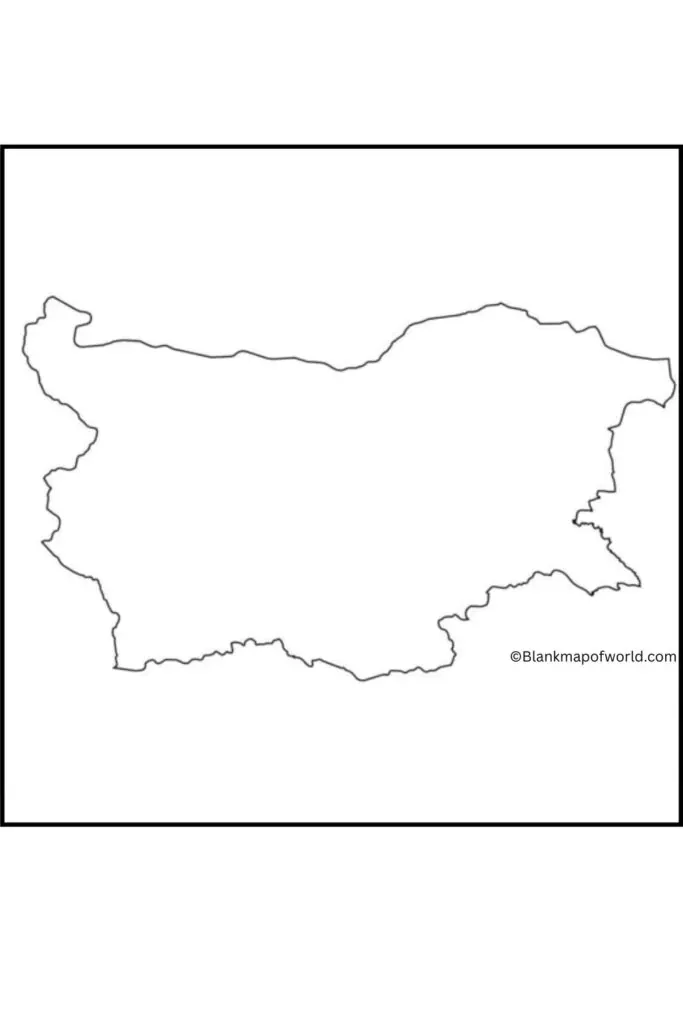 Blank Map of Bulgaria