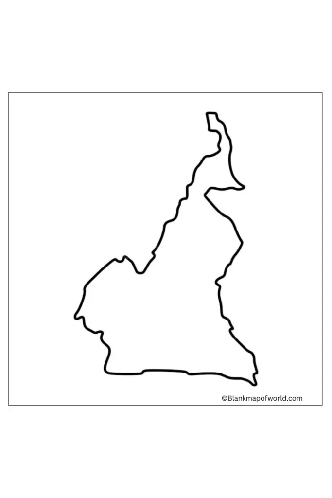 Blank Map of Cameroon