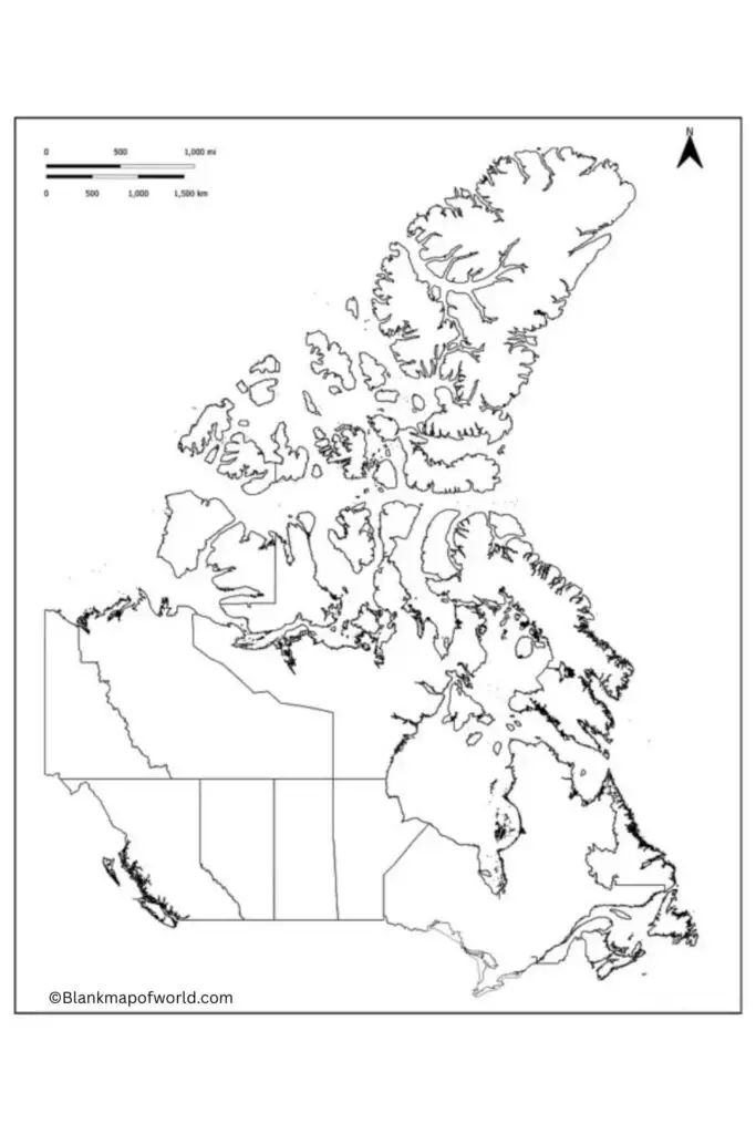 Blank Map of Canada