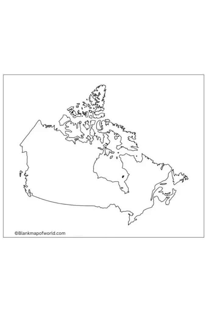 Blank Map of Canada