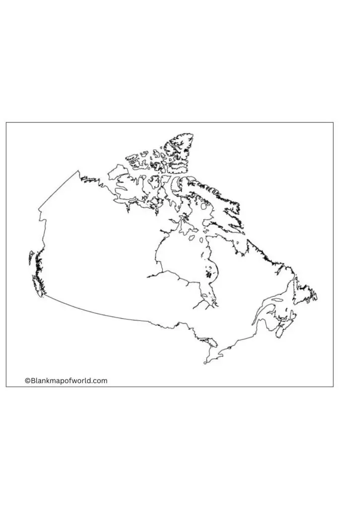 Blank Map of Canada