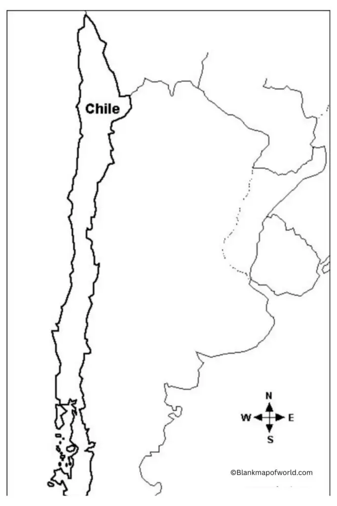 Blank Map of Chile