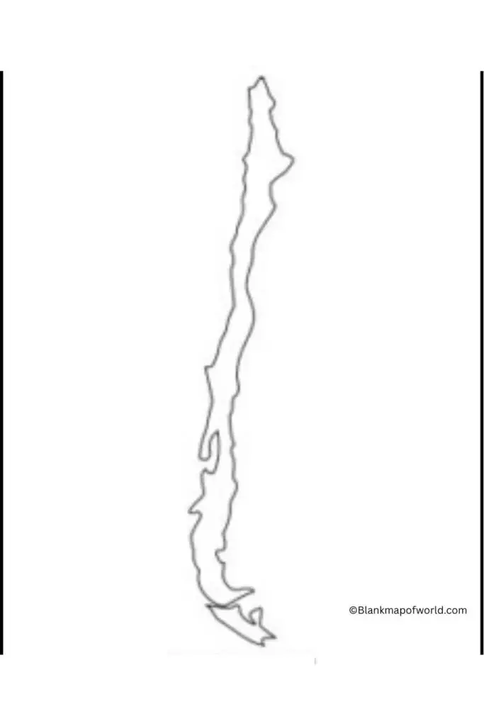 Blank Map of Chile