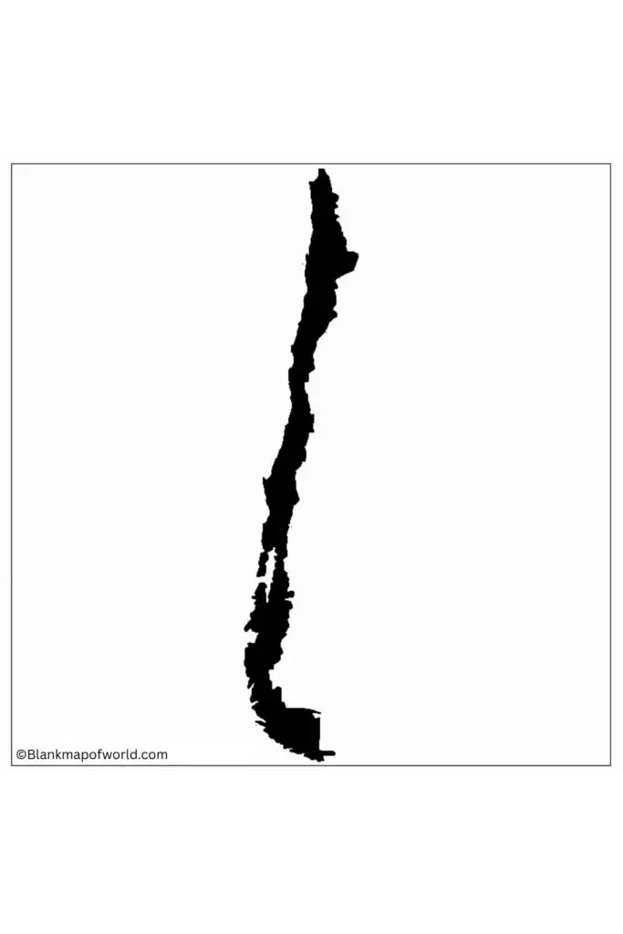 Blank Map of Chile