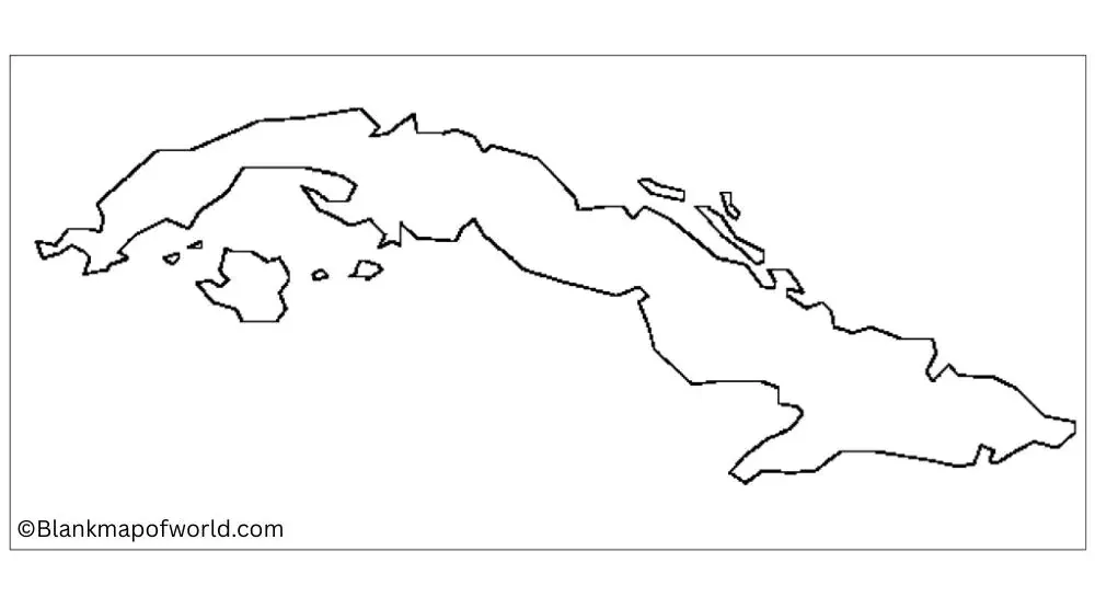 Blank Map of Cuba