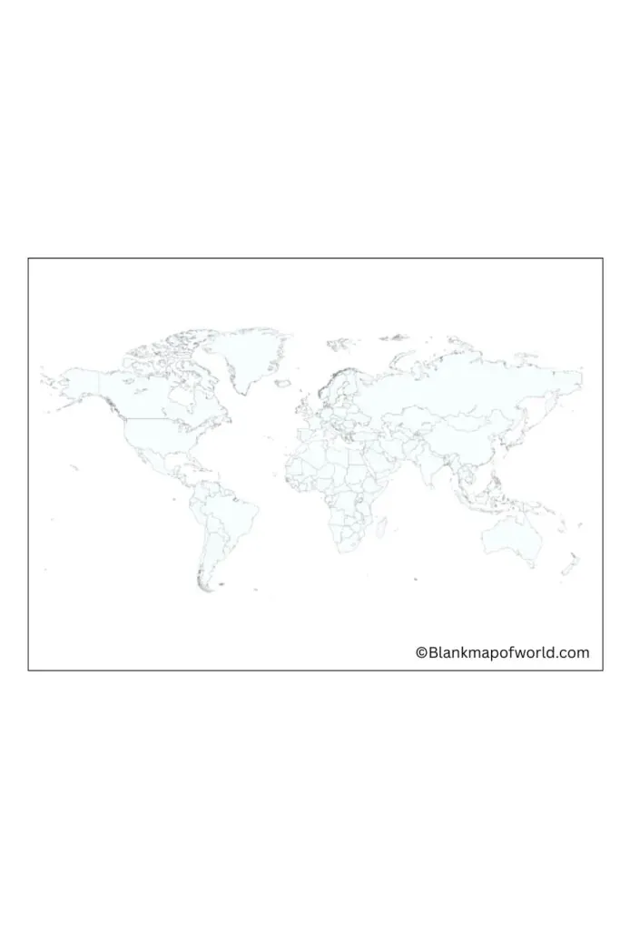 Blank World Map