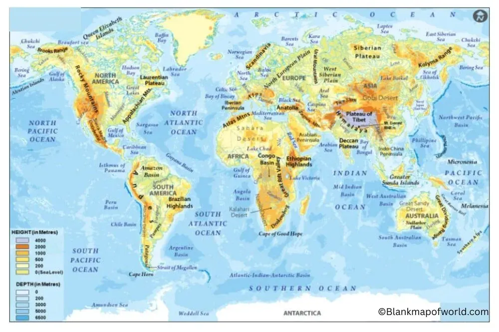 World Physical Map