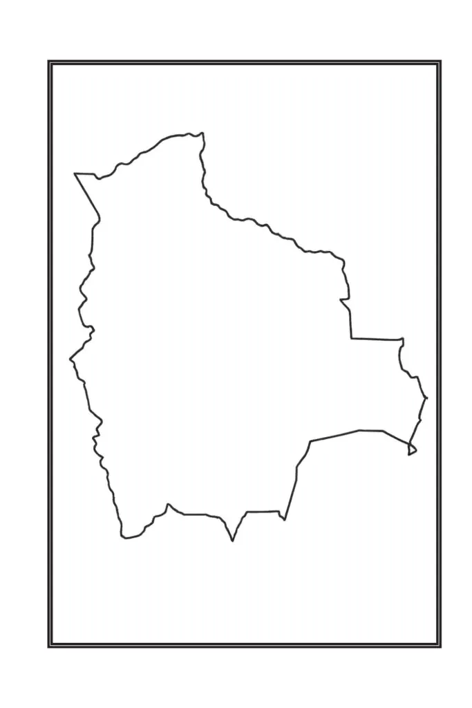 Blank Map of Bolivia