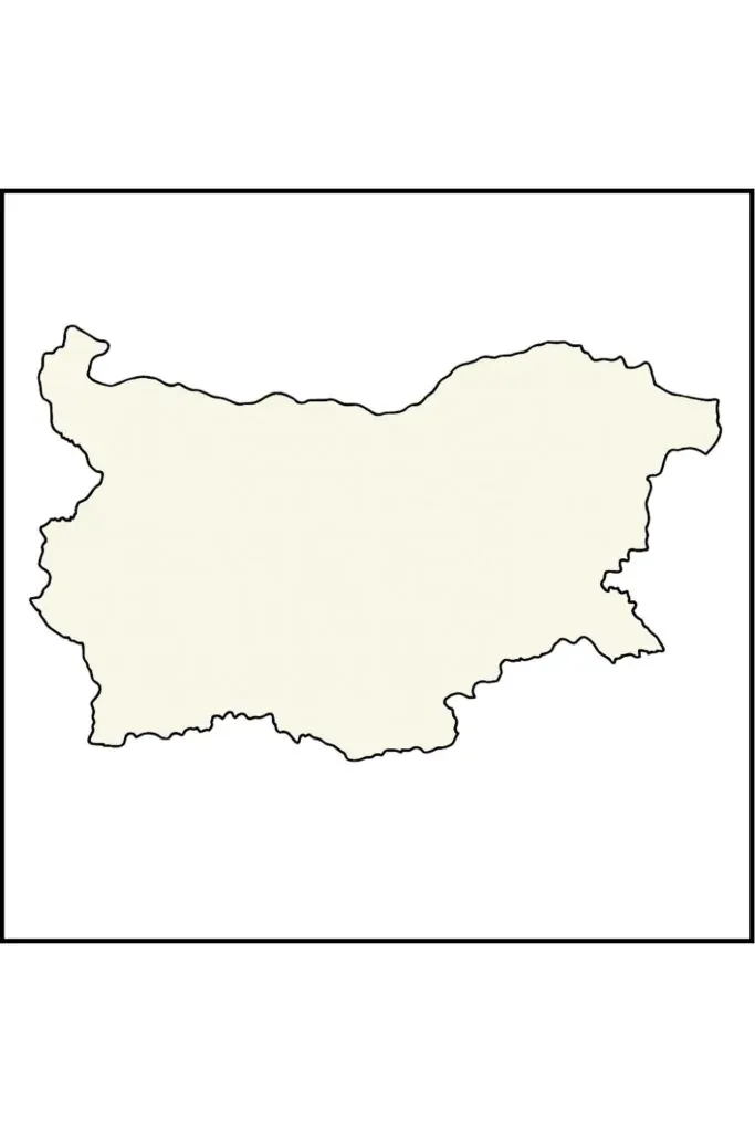 Blank Map of Bulgaria
