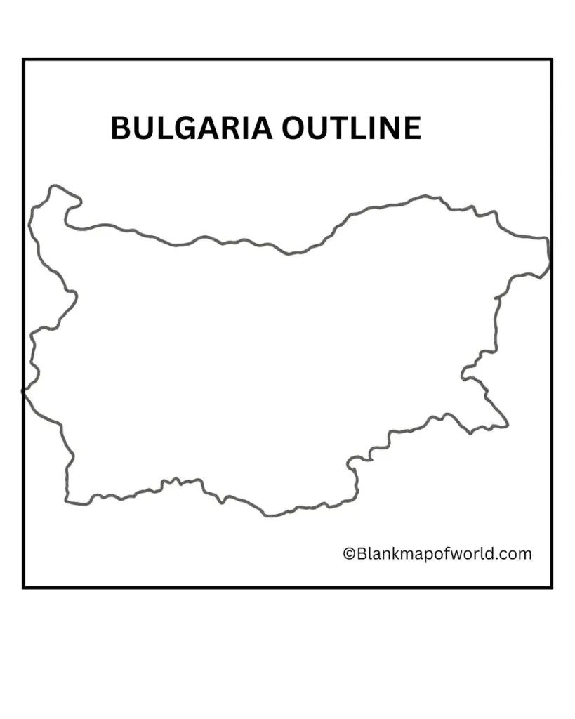  Blank Map of Bulgaria