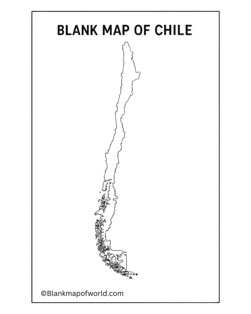 Blank Map of Chile