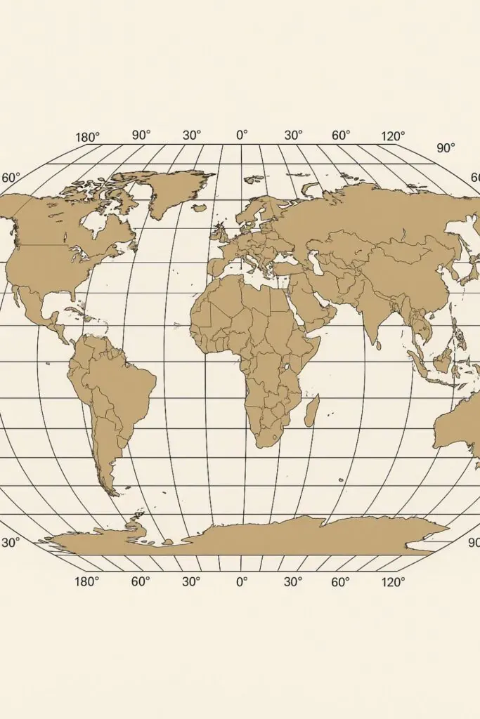 World Latitude and Longitude Map