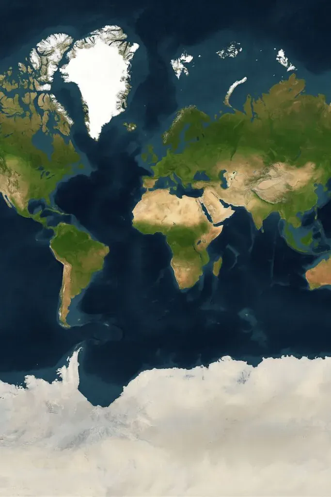 World Satellite Map