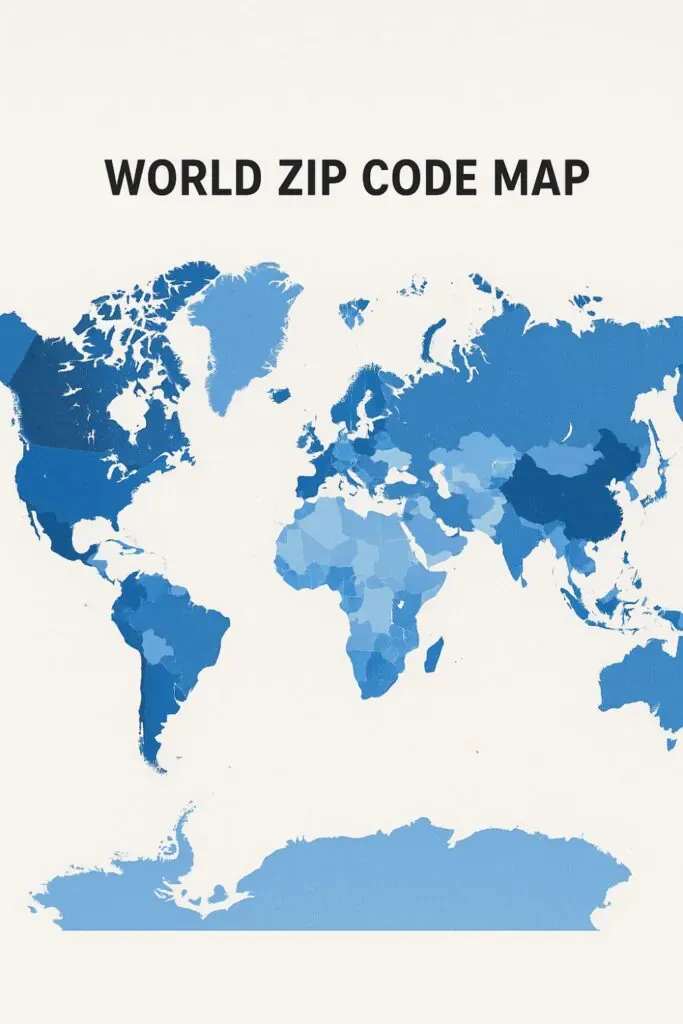 World Zip Code Map