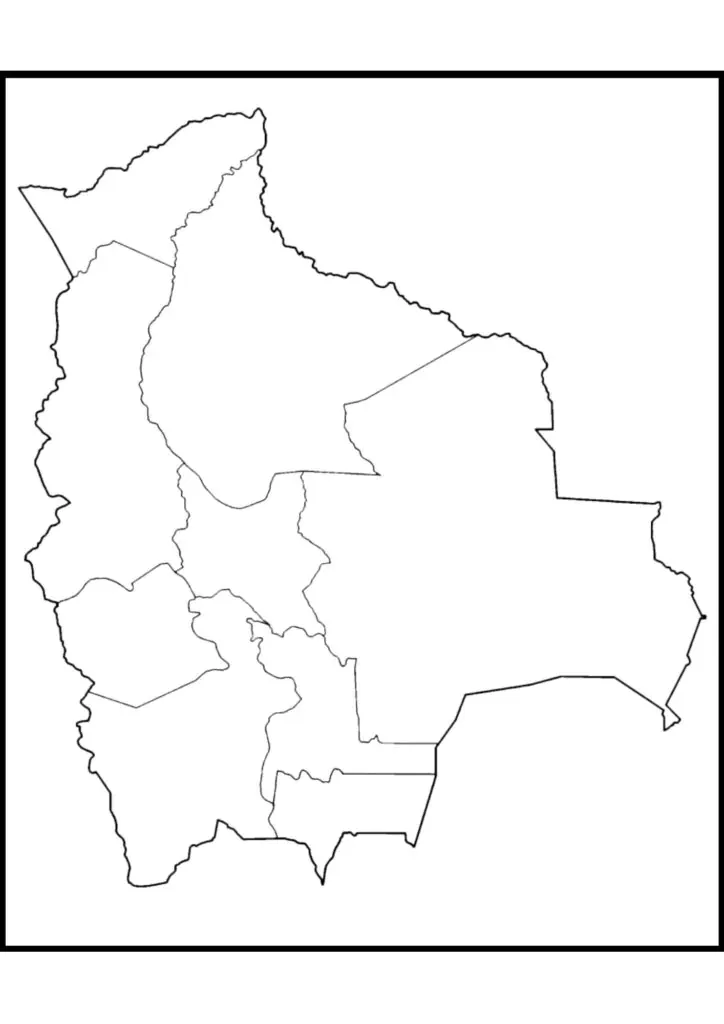 Transparent Bolivia Map